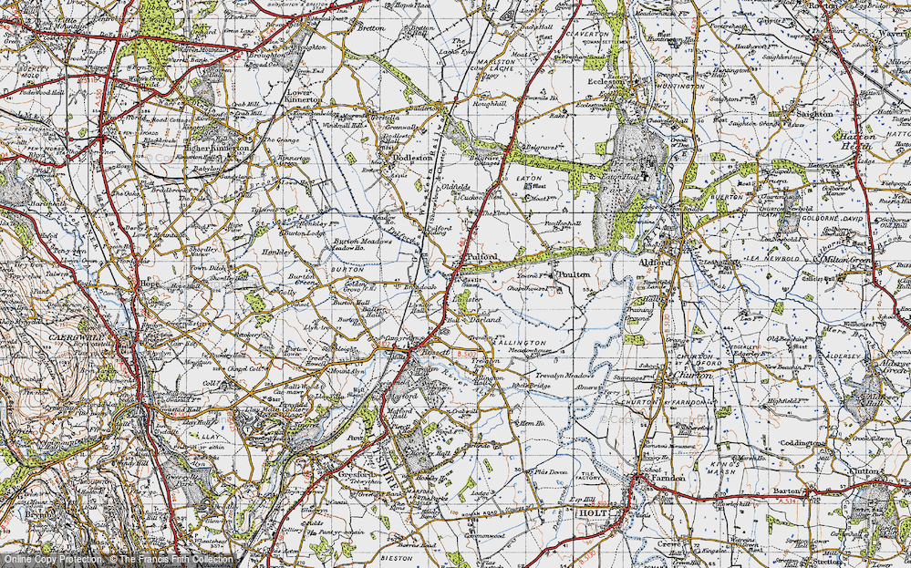 Old Map of Pulford, 1947 in 1947