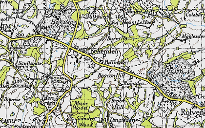 Old map of Pullington in 1940