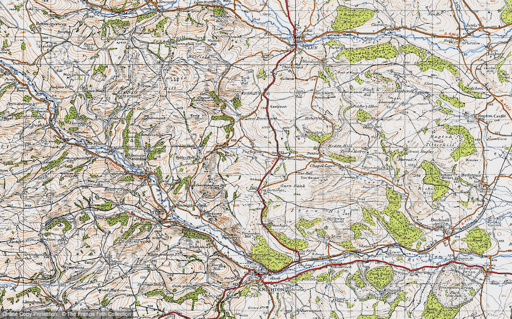 Old Map of Purlogue, 1947 in 1947