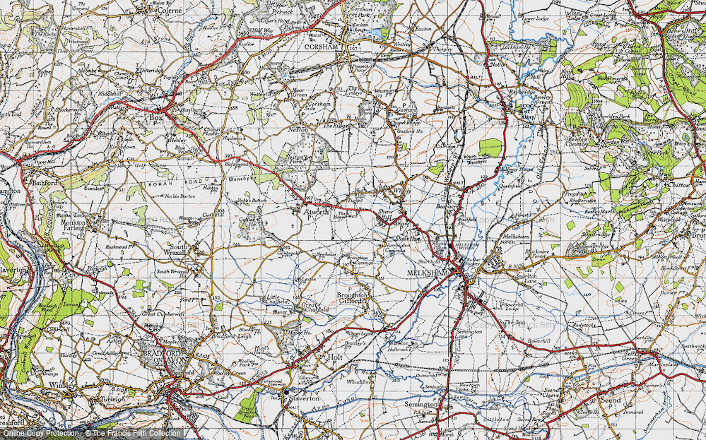 Old Map of Purlpit, 1946 in 1946