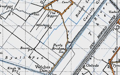 Old map of Purls Bridge in 1946