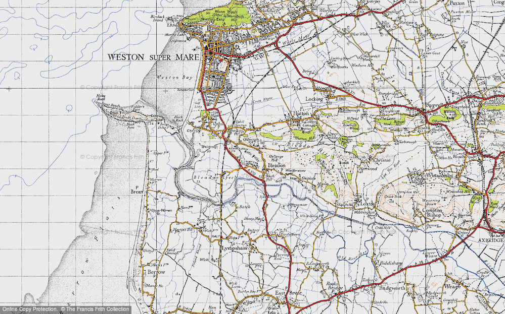 Old Map of Purn, 1946 in 1946