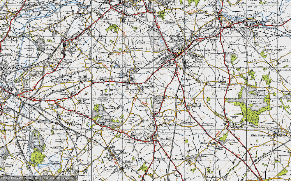 Old Map of Purston Jaglin, 1947 in 1947