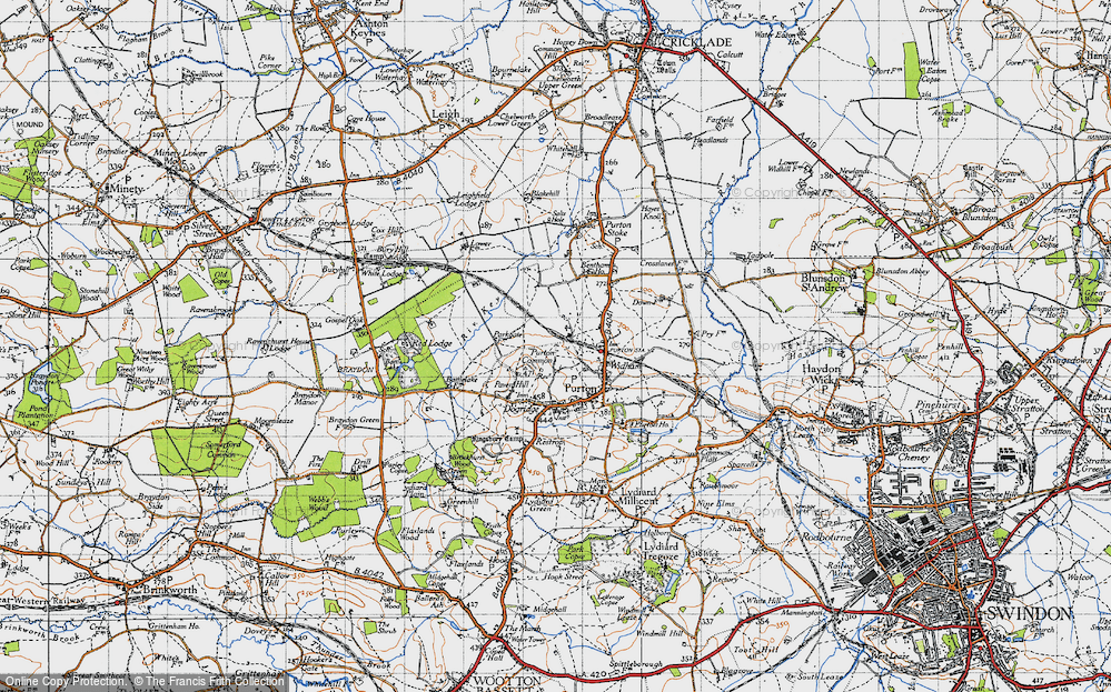 Old Map of Purton Common, 1947 in 1947