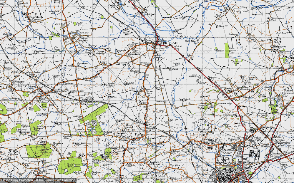 Old Map of Purton Stoke, 1947 in 1947