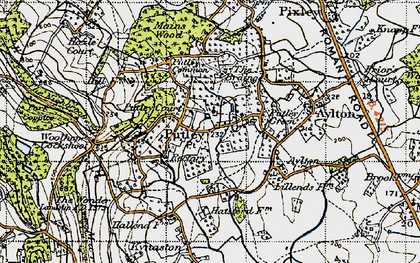 Old map of Putley in 1947