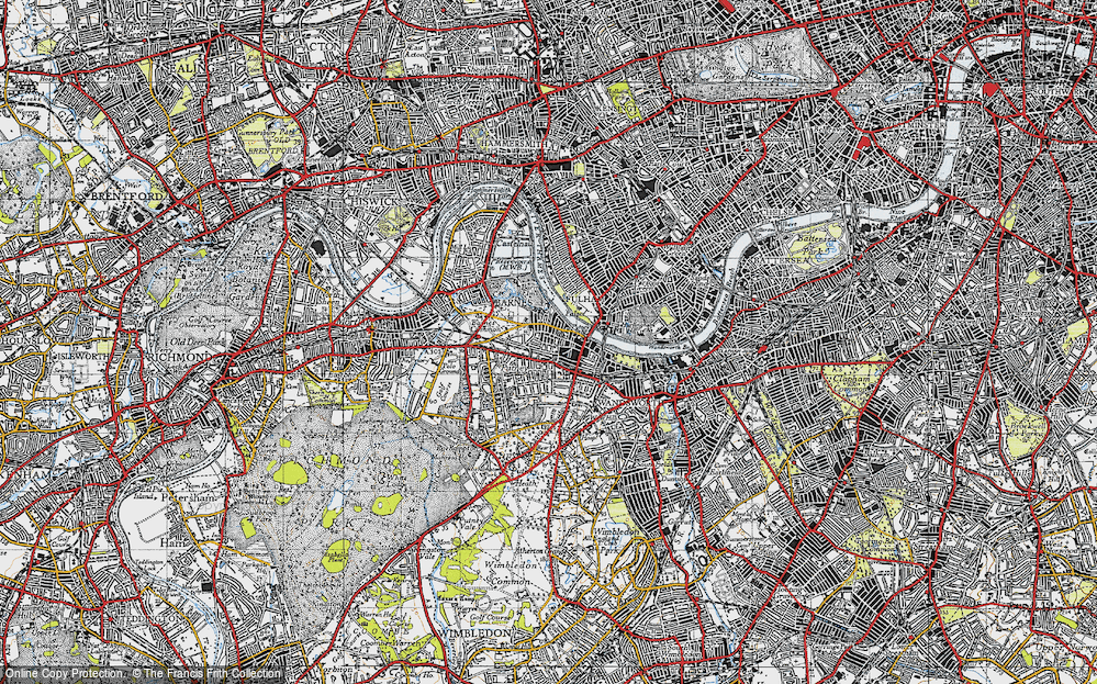 Old Map of Putney, 1945 in 1945