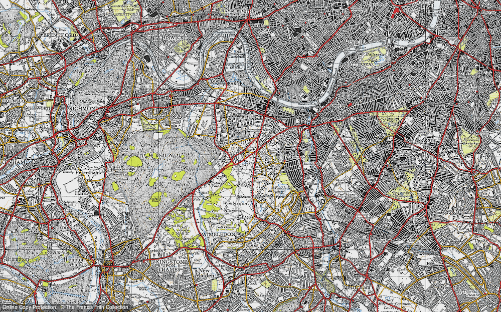 Old Map of Putney Heath, 1945 in 1945