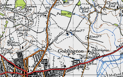 Old map of Putnoe in 1946
