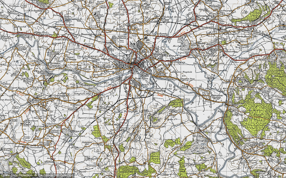 Old Map of Putson, 1947 in 1947