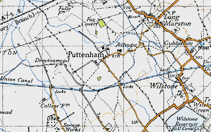 Old map of Puttenham in 1946