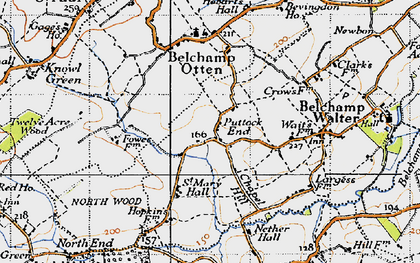 Old map of Puttock End in 1946