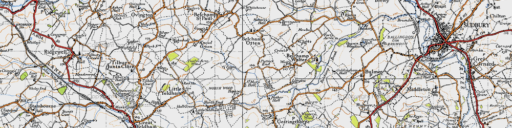 Old map of Puttock End in 1946
