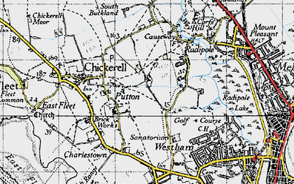 Old map of Putton in 1946