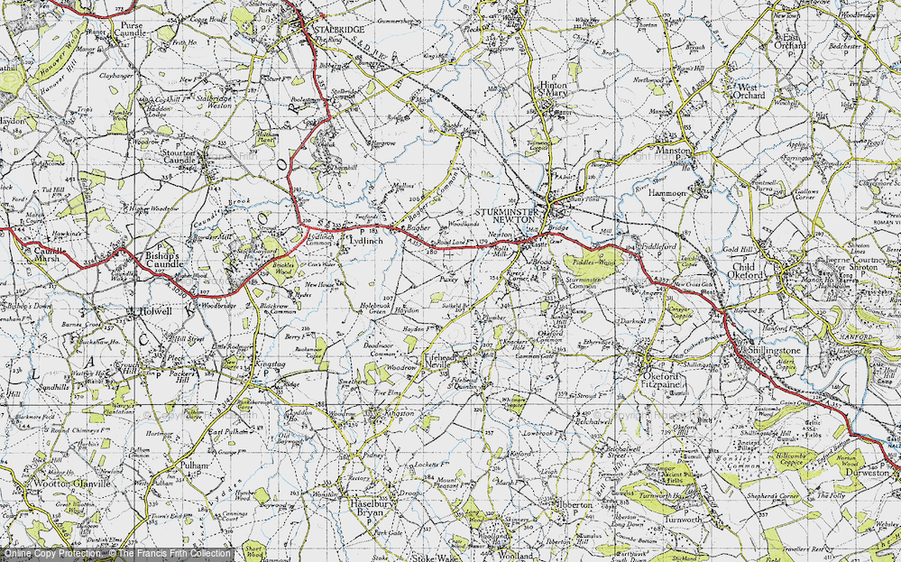 Old Map of Puxey, 1945 in 1945