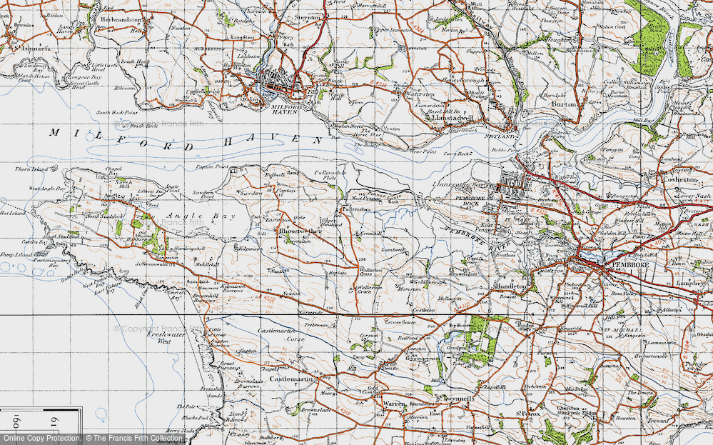 Old Map of Pwllcrochan, 1946 in 1946
