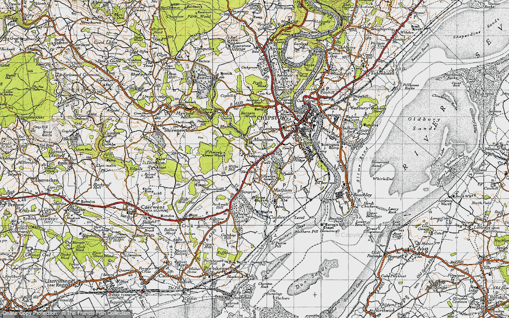 Old Map of Pwllmeyric, 1946 in 1946