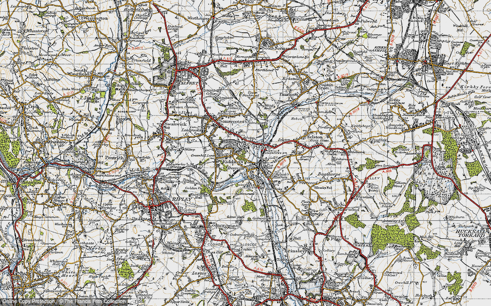 Old Map of Pye Bridge, 1946 in 1946