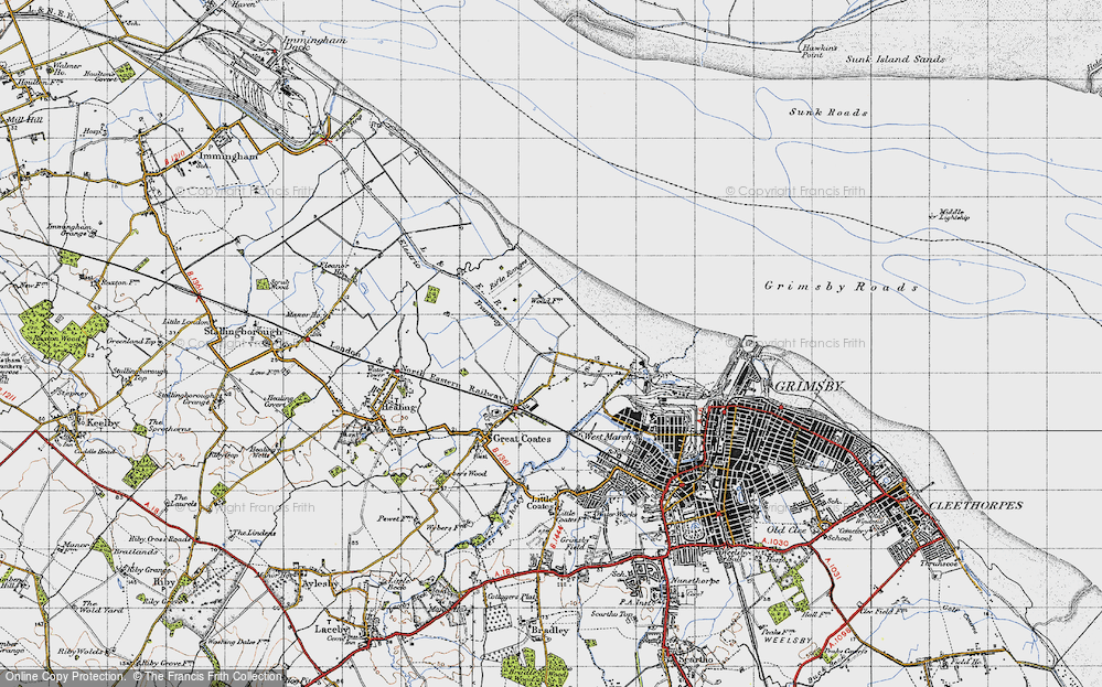 Old Map of Pyewipe, 1946 in 1946