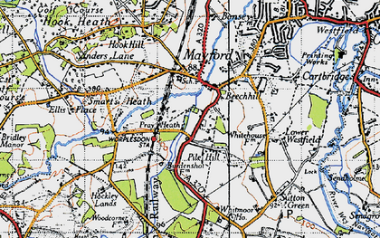 Old map of Pyle Hill in 1940