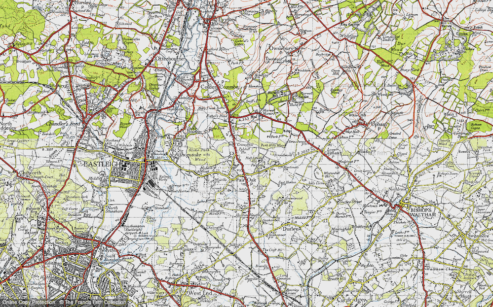 Old Map of Pylehill, 1945 in 1945
