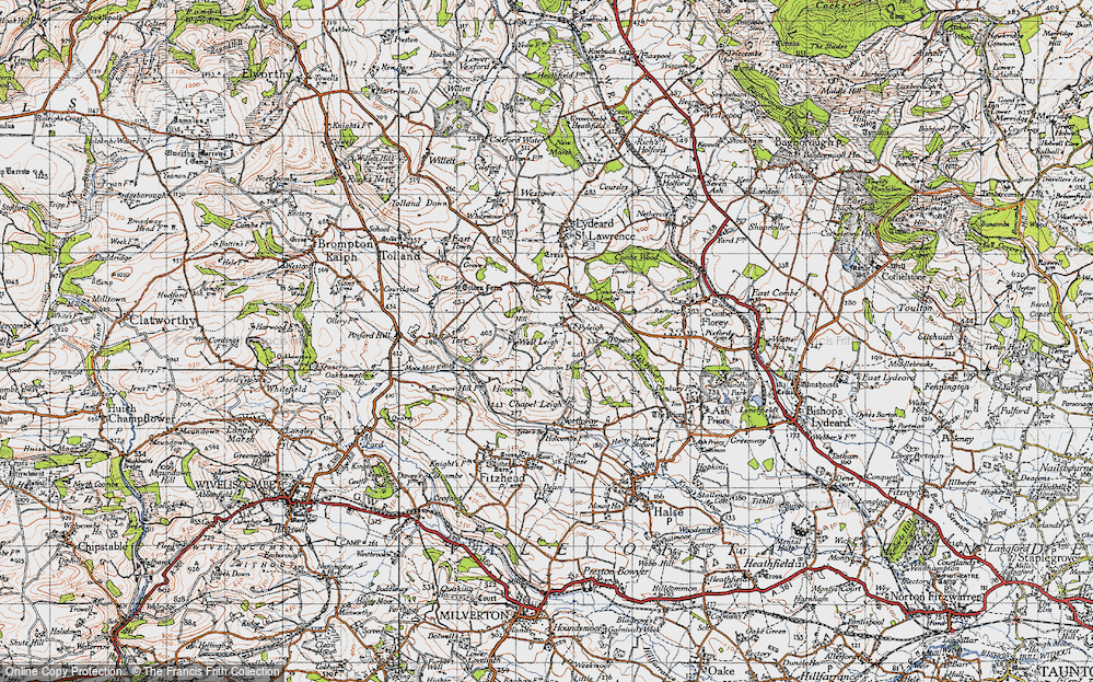 Old Map of Pyleigh, 1946 in 1946