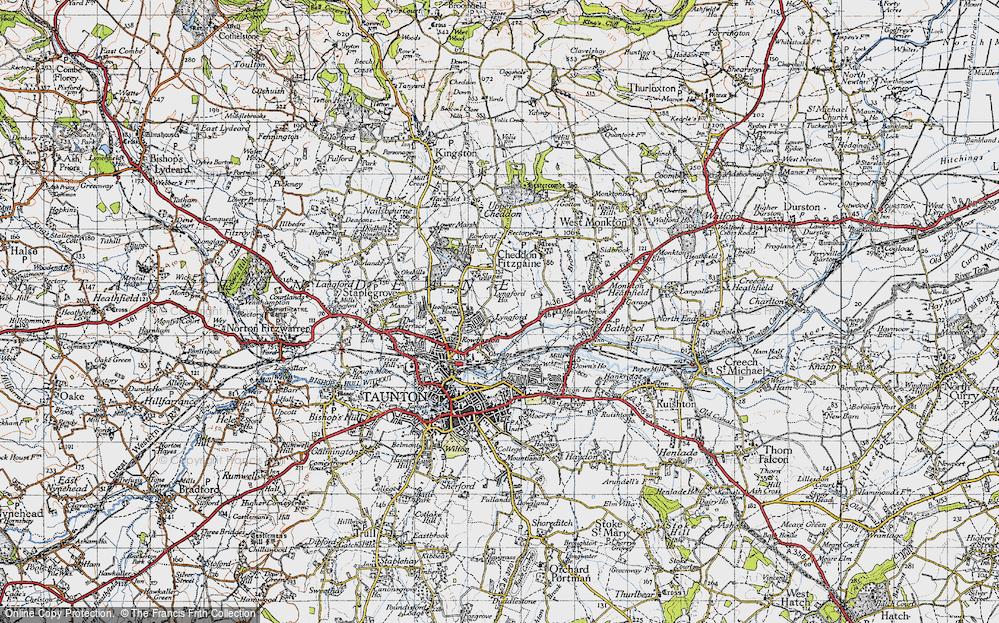 Old Map of Pyrland, 1946 in 1946