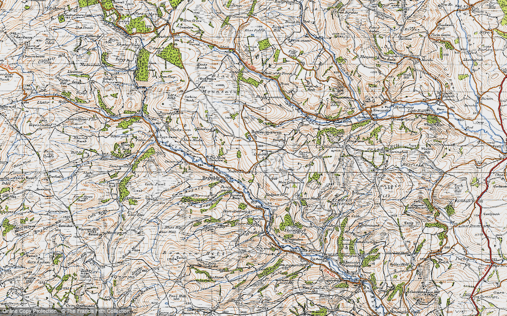 Old Map of Quabbs, 1947 in 1947