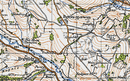 Old map of Quabbs in 1947