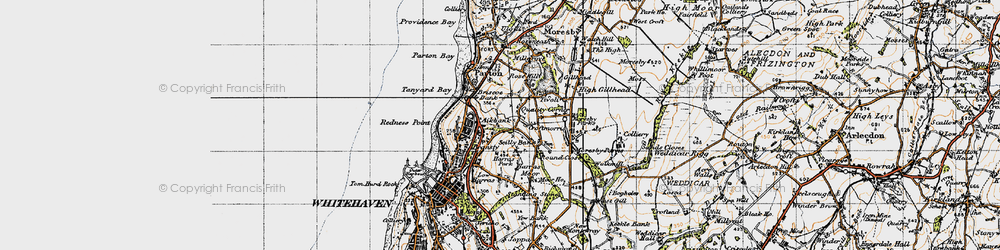 Old map of Quality Corner in 1947
