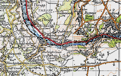 Old map of Quarhouse in 1946