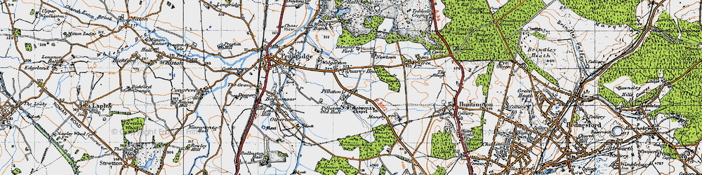 Old map of Quarry Heath in 1946