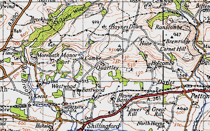 Old map of Quartley in 1946