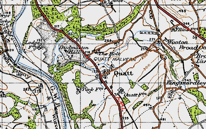 Old map of Quatt in 1946