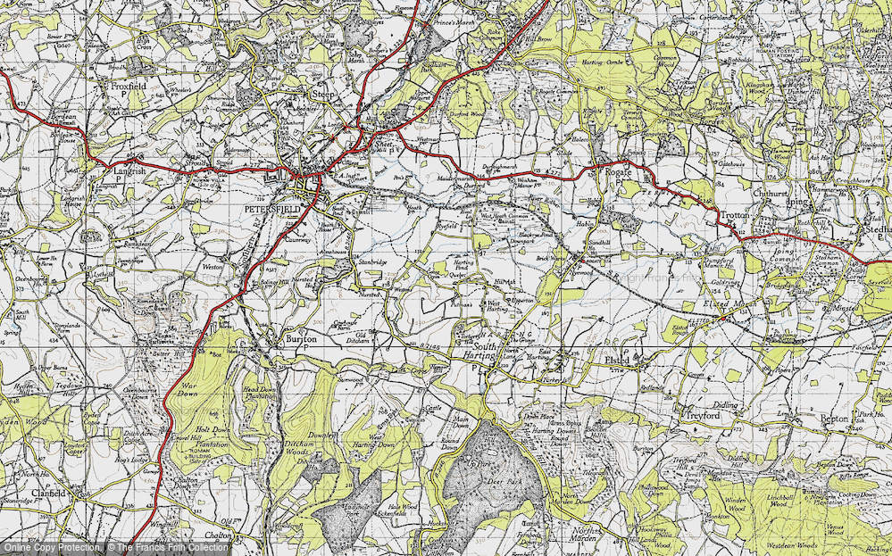 Old Map of Quebec, 1945 in 1945