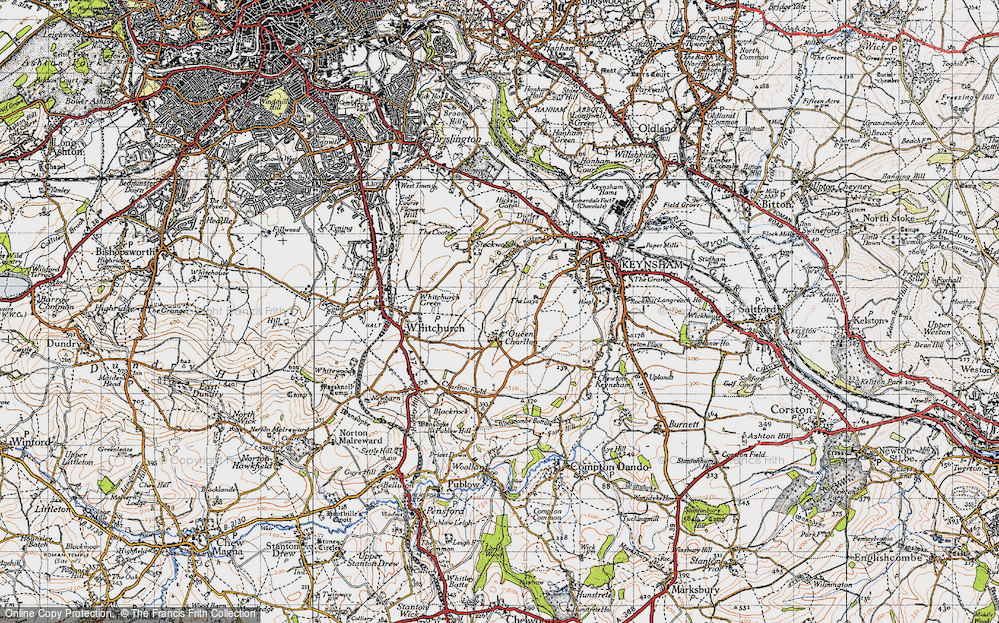 Old Map of Queen Charlton, 1946 in 1946