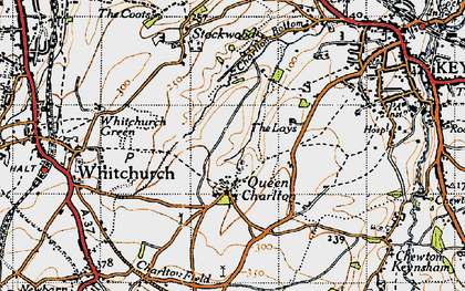 Old map of Queen Charlton in 1946
