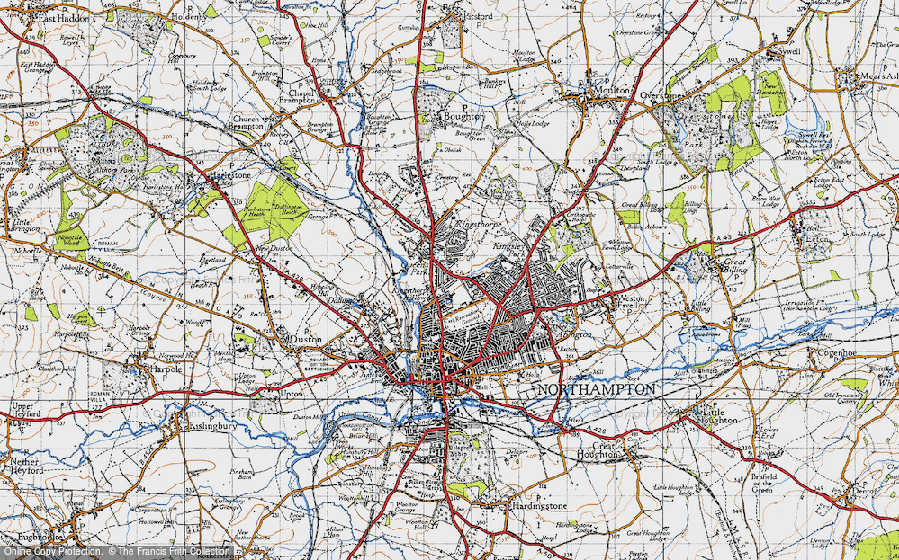 Old Map of Queen's Park, 1946 in 1946