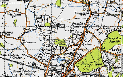 Old map of Queen's Park in 1946