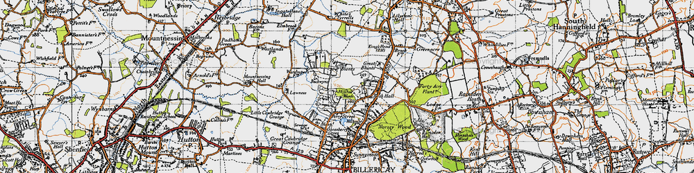 Old map of Queen's Park in 1946