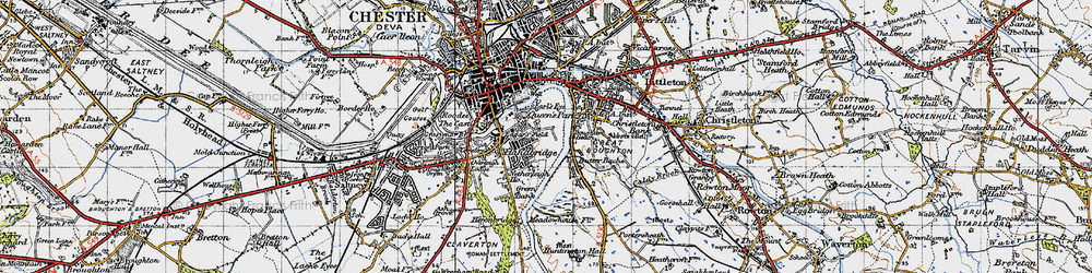 Old map of Queen's Park in 1947