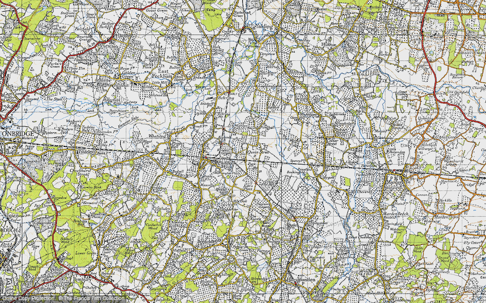 Old Map of Queen Street, 1946 in 1946