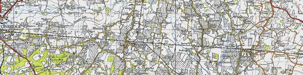 Old map of Queen Street in 1946