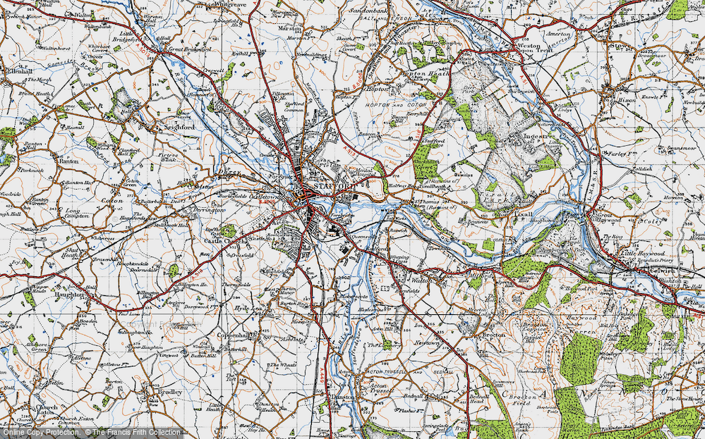 Old Map of Queensville, 1946 in 1946