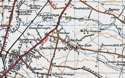 Old map of Queniborough in 1946