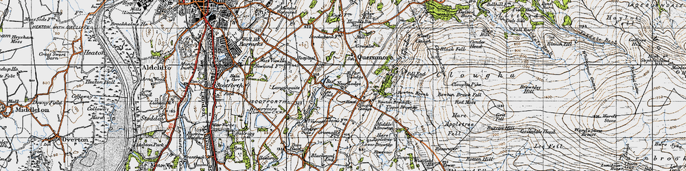 Old map of Lee End in 1947