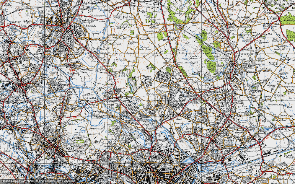 Old Map of Queslett, 1946 in 1946