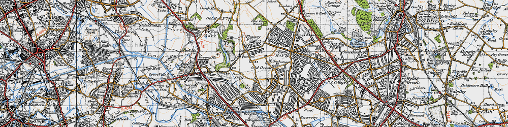 Old map of Queslett in 1946