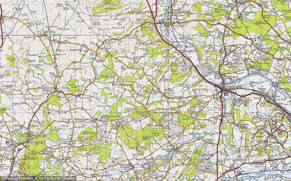Old Map of Historic Map covering Bennet's Wood in 1947