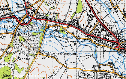 Old map of Quidhampton in 1940